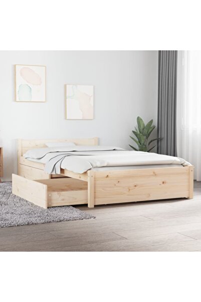 Concept Σκελετός κρεβατιού με συρτάρια, 90x200 εκ.