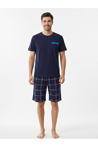 Bumbăcel Men's Short-Sleeved Printed pajamas