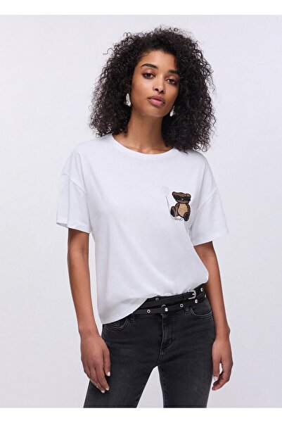 Liu Jo Γυναικείο T-Shirt WA6414 JS923 Λευκό