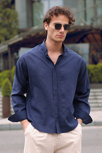 aziso Men's Oversized Cut Shirt