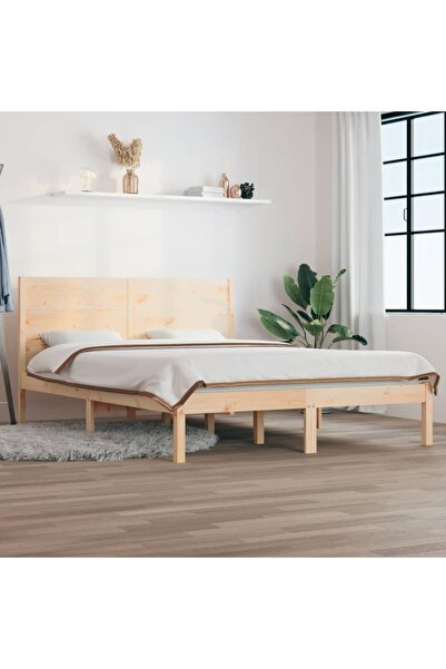 Concept Σκελετός Διπλό κρεβατιού 4FT6, 135x190 εκ., μασίφ ξύλο