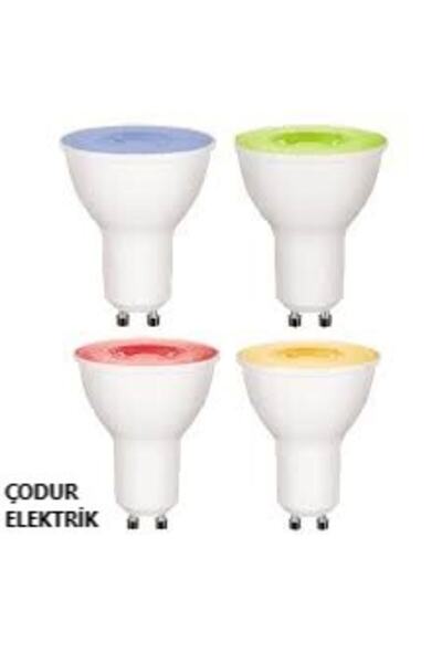 Osaka Light 7w = 50w Eşdeğer Mavi Renkli GU10 Duylu Smd Led Çanak Ampul 630 L...