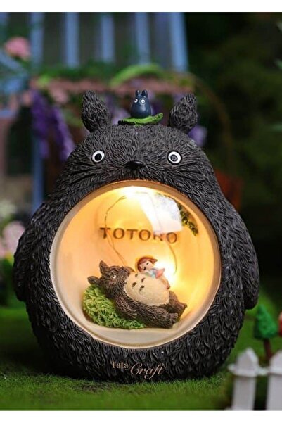 TATA CRAFT Komşum Totoro Gece Lambası Özel Tasarım Totoro Masa Üzeri Lamba