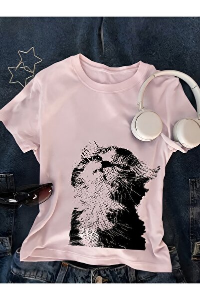 Toum بلوزة حزام بوي ريترو كيوت كاتز بقصة قصيرة