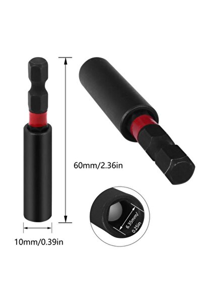 DepoMega 2 Adet Bits Uç Uzatma Adaptörü 60 mm Matkap Uç Tutucu