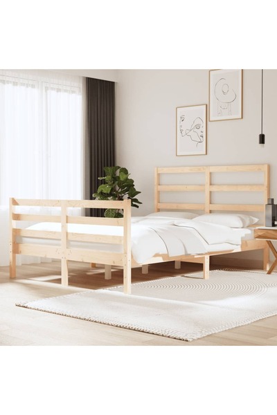 Concept Σκελετός Διπλό κρεβατιού 4FT6, 135x190 εκ., μασίφ ξύλο πεύκου