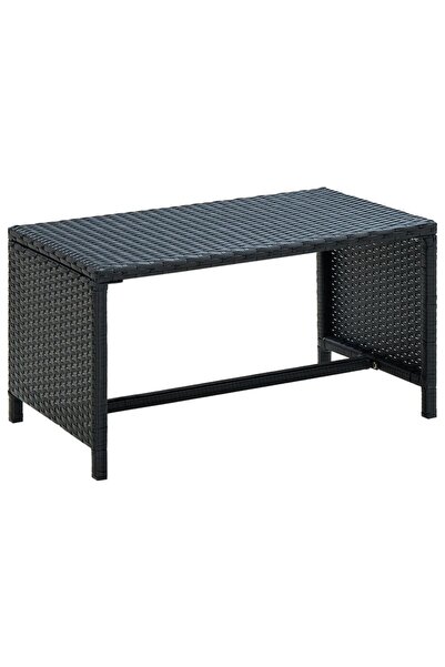 Concept Τραπεζάκι σαλονιού, μαύρο, 70 x 40 x 38 cm, πολυρατάν