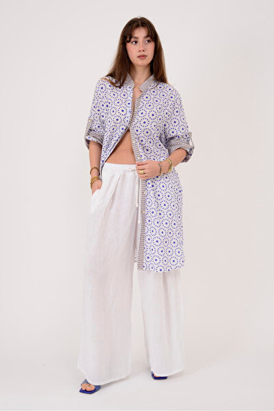 Park Moda AN10557 ΘΑΛΑΣΣΙΝΟ ΦΟΡΕΜΑ ΠΟΥΚΑΜΙΣΟ ΜΕ ΛΕΠΤΟΜΕΡΕΣ ΚΟΝΤΕΣ ΣΧΕΔΙΑΣΕΙΣ