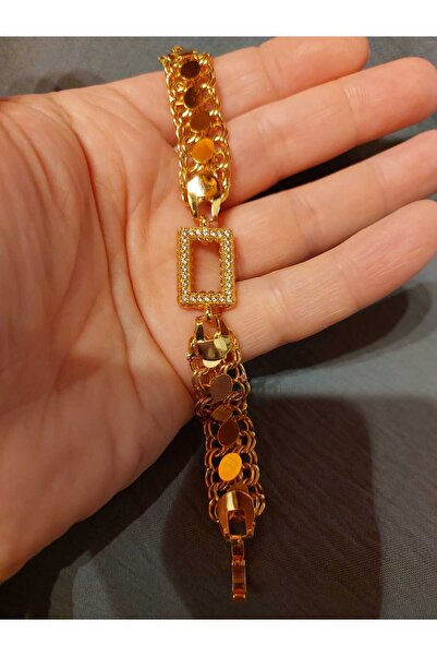 GEZERGOLD TAKI Gram külçe uyumlu lüx arpa Kalın zincir bileklik