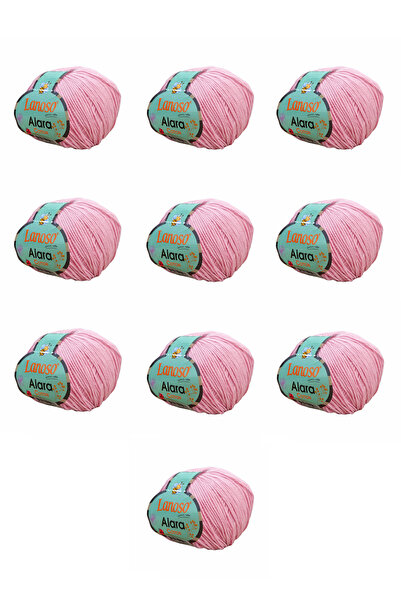 Lanoso Alara Cotton Yarn Pachet de 10 bucăți 50 gr 140 m Bumbac și Acrilic (9...
