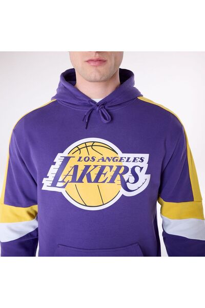 NEW ERA Hanorac Colour Block Os Hoodie Loslak Trp Hoodie Los Angeles Lakers