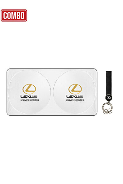 Lexus مظلة شمسية للسيارة مع سلسلة مفاتيح ، غطاء زجاج أمامي للحماية من الأشعة ...