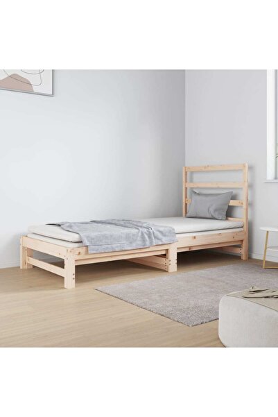 Concept Επεκτεινόμενο ανάκλιντρο, 2x(90x190) εκ., μασίφ ξύλο πεύκου