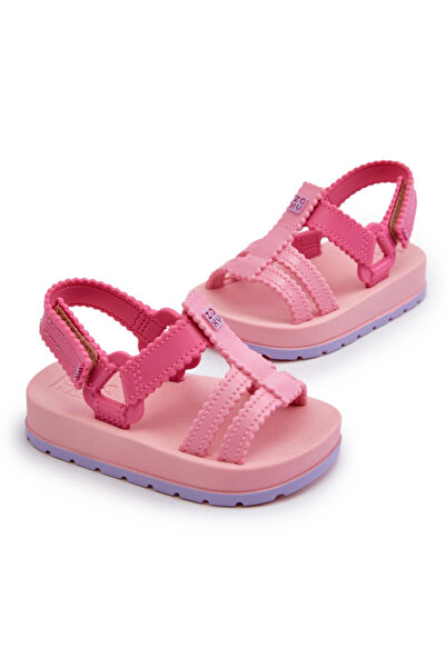 ZAXY Sandale parfumate pentru copii cu velcro LL385027 roz 24