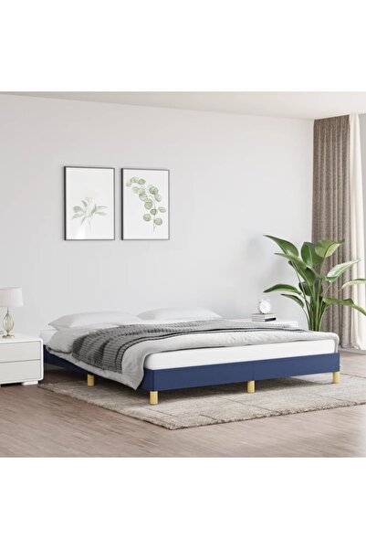 Concept Σκελετός κρεβατιού, μπλε, 180 x 200 cm, ύφασμα