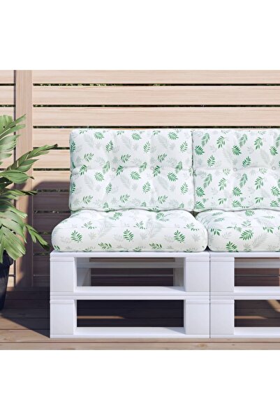 Concept Μαξιλάρια καναπέ από παλέτα, 2 τεμ., Υφαντό με σχέδιο σε φύλλα