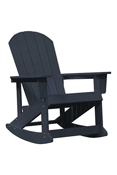 vidaxl Scaun rocking Adirondack Albastru marin 92 x 73,5 x 92 cm HDPE