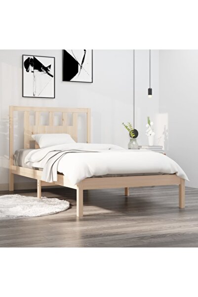 Concept Σκελετός κρεβατιού, 90x200 εκ., μασίφ ξύλο πεύκου