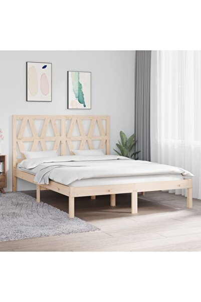 Concept Σκελετός Διπλό κρεβατιού 4FT6, 135x190 εκ., μασίφ ξύλο πεύκου