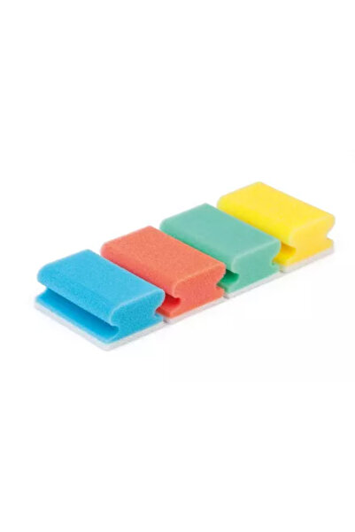 Profi Bureți canelați 9,5X6,9 CM 10 BUC/SET FĂRĂ ZGÂRIETURI - GALBEN/ALB