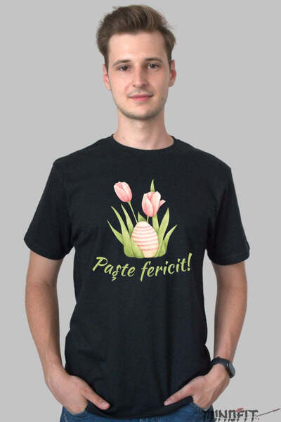 GILDAN Tricou Paste Fericit Flori Si Oua