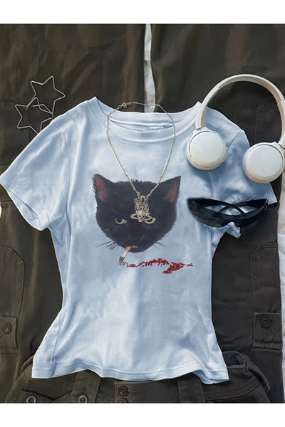 Toum حزام بلوزة بوي باد كات بقصة قصيرة