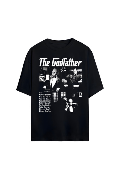 STİL-X The Godfather Μπλουζάκι Unisex με στάμπα, 100% βαμβακερό, Oversize