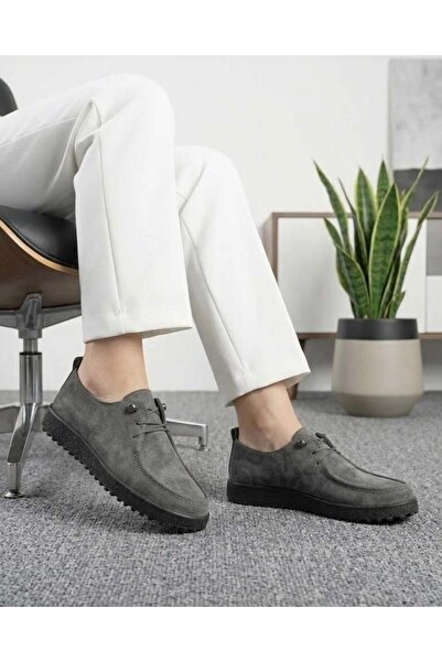 homiro Women's Daily Suede Casual Shoes - Anthracite