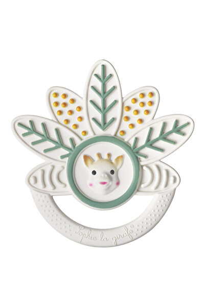 Vulli Multitextured Leaf Teething Ring - TASTE