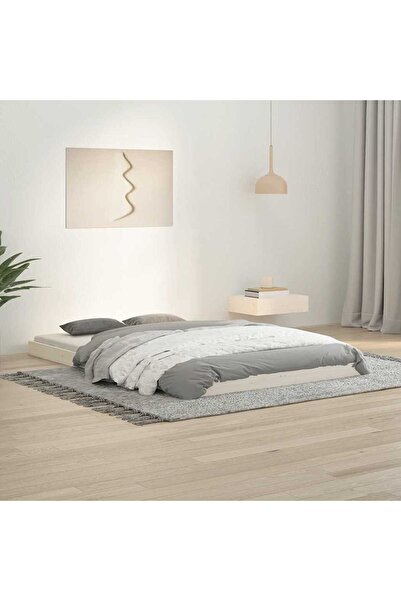 Concept Μικρό σκελετό Διπλό κρεβατιού 1,2 μέτρων, λευκό, 120x190 εκ., από μασ...