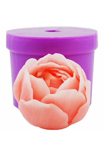 MILMATT Силиконова форма, Milmatt, Peony 3, за сапун и свещи