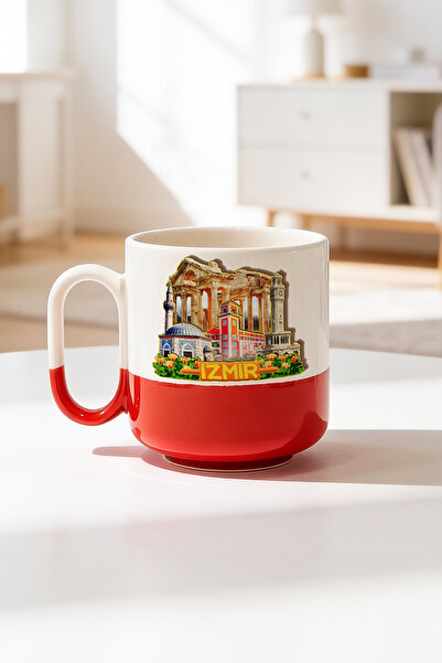 BB TRADE Izmir Designed Ceramic B Printed Pro Mug 330ml