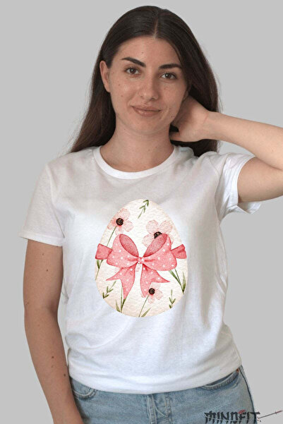 GILDAN Happy Spring Egg T-Shirt With Bow