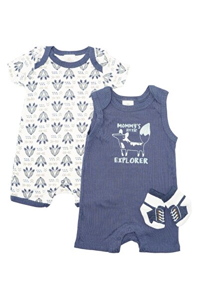 Bambimici Printed Bodysuit 2-Piece - 3M to 12M