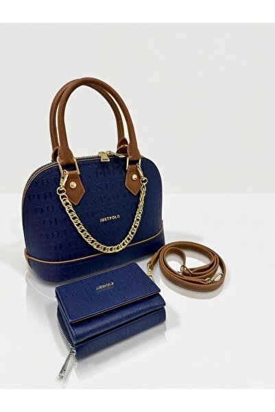 Just Polo Women's Chain Detail Stylish Handbag & Shoulder Bag and Wallet Set ...