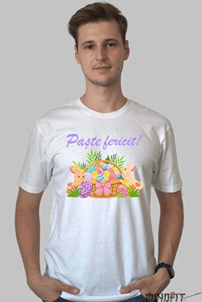 GILDAN Tricou Paste Fericit Iepurasi Langa Cosuletul Pregatit