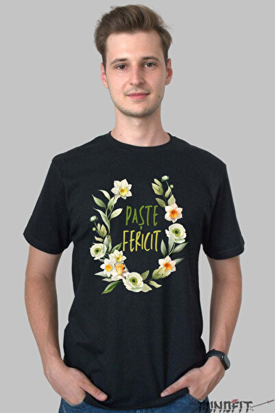 GILDAN Tricou Paste Fericit Coroana Florala