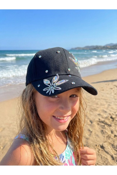 PIECE SIGNATURE 100% Βαμβάκι , Καπέλο με πέτρες για νεαρά κορίτσια (9-15 ετών...