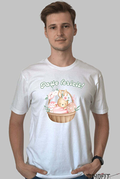 GILDAN Tricou Paste Fericit Iepuras In Cosul De Oua Impodobit