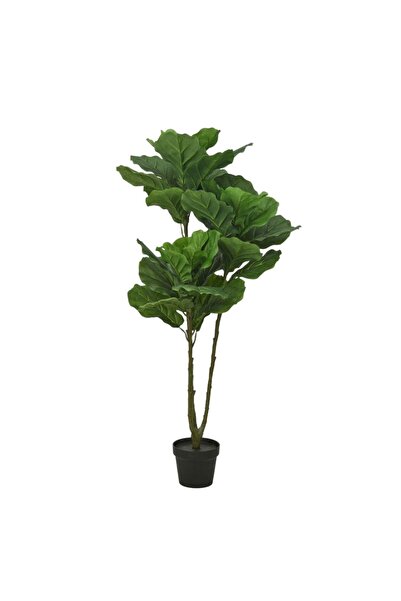 Koopman Τεχνητό φυτό Ficus Lyrata 128 cm, πλούσιο με φύλλα, ρεαλιστική εμφάνι...
