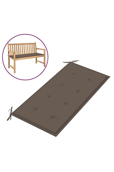 Concept Μαξιλάρι παγκάκι κήπου, γκρι-μπεζ, 100 x 50 x 3 εκ.