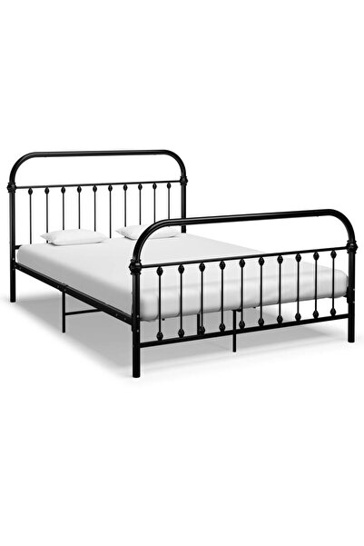 Concept Bed frame, black, 120 x 200 cm, metal