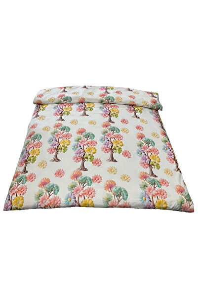 Liz Line Duvet cover, 3D ranforce Cotton , cream/sky blue, "Tree of Life", 18...