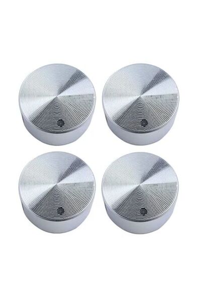 OEM Σετ 4 κουμπιών για εντοιχιζόμενη εστία, Universal, 6mm, κράμα αλουμινίου,...