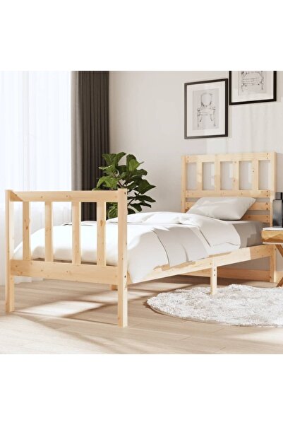 Concept Μικρό Μονό κρεβάτι 2FT6, 75x190 εκ., μασίφ ξύλο