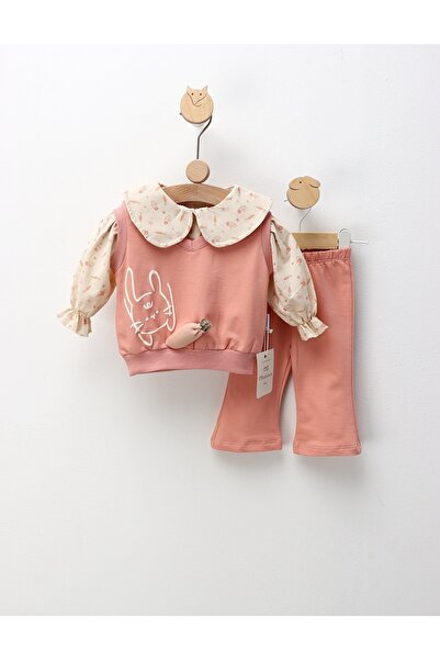 MiniKids Στολή Rabbit Girl, με κοραλί μοτίβο