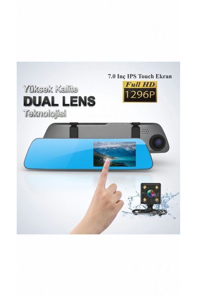 Joyecar 7 INC DOKUNMATİK EKRAN FULL HD DİKİZ AYNA ARAÇ KAMERASI