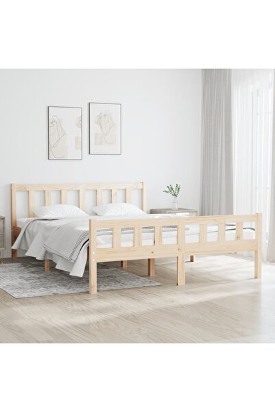 Concept Μικρό σκελετό Διπλό κρεβατιού 4FT, 120x190 cm, μασίφ ξύλο