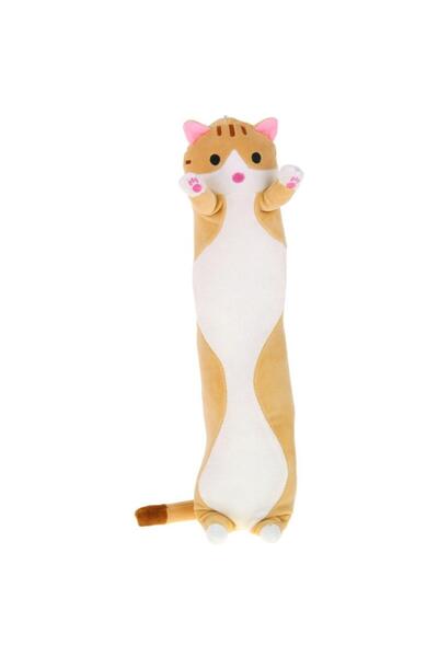 OEM Plush pillow toy, long cat, 90cm, Beige
