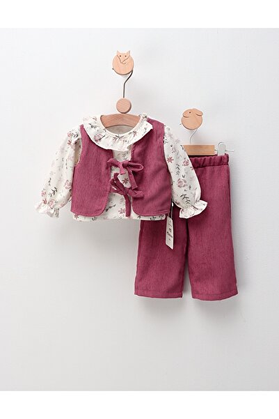 MiniKids Σετ Soniya, μοντέλο με σκονισμένο ροζ χρώμα